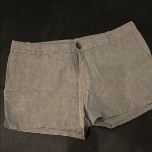 James Perse Gray linen/cotton Women's Shorts 27